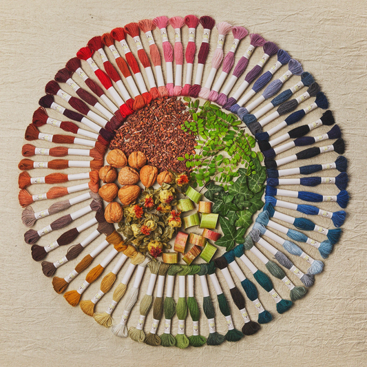 Eco Vita Naturally Dyed Organic Wool Thread x6 Pack, 60 colours