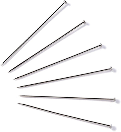Prym steel pins 6 EF 0.60 x 30mm,  50g plastic box with pin cushion